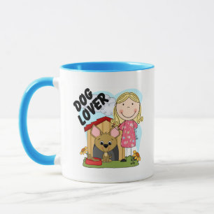 FlickaT-tröja och gåvor för hund älskare blonda Mugg