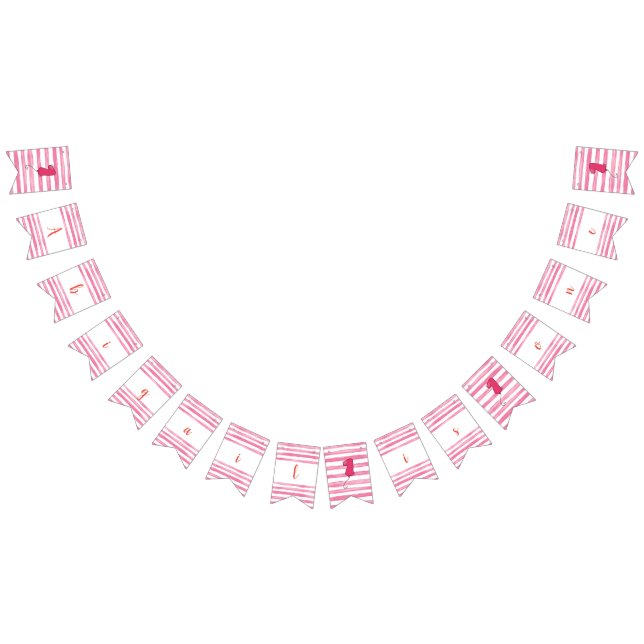 Flickballon - första födelsedagsbannern vimplar (Alla)