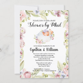 Flickbarnskor efter post | ELEGANT VÅR BLOMMIGT Inbjudningar