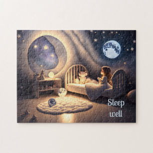 Flickbögar i månljus och vid starlight, anpassning pussel