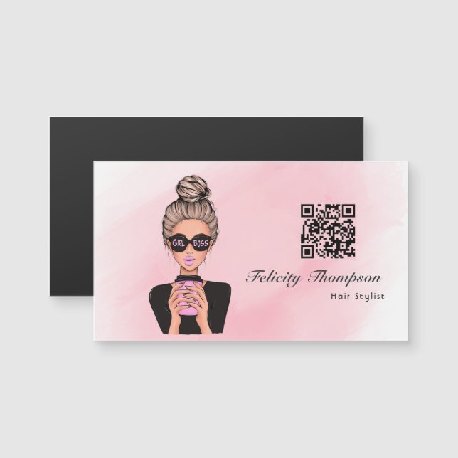 Flickboss QR-kod (Fram/baksida)