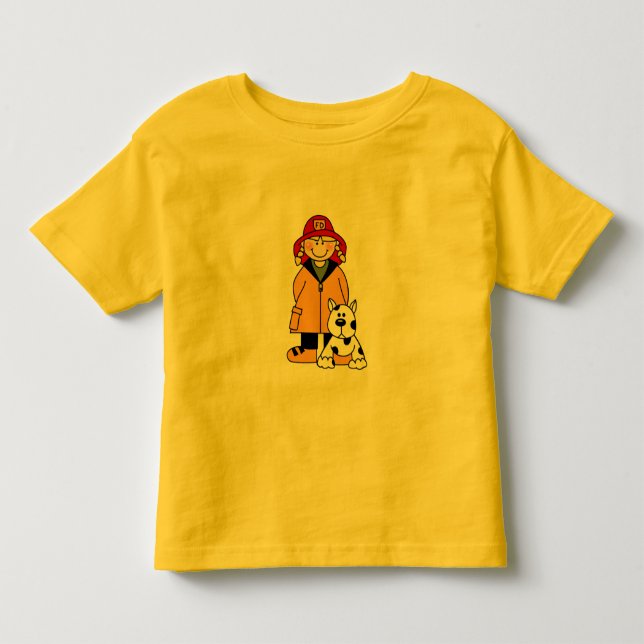 Flickbrandman med Dalformation Tshirts och gåvor (Framsida)