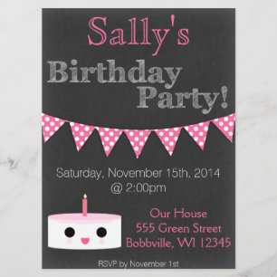 Flickdagskort Inbjudningar