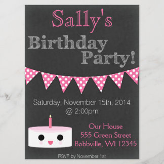 Flickdagskort Inbjudningar