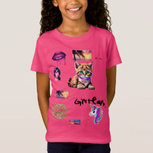 Flickelteamets solnedbrytardesign för unicorn t shirt