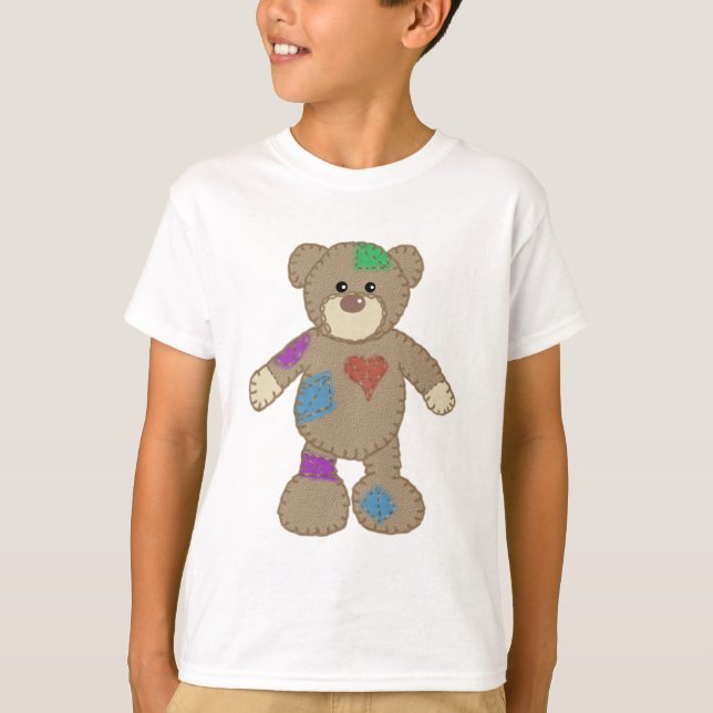 Flickenteddy T Shirt (Framsida)
