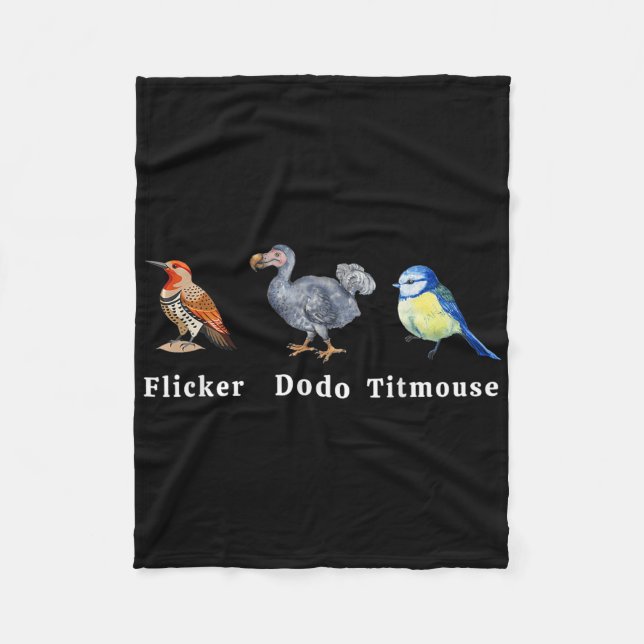 Flicker Dodo Titmus Fleecefilt (Framsidan)