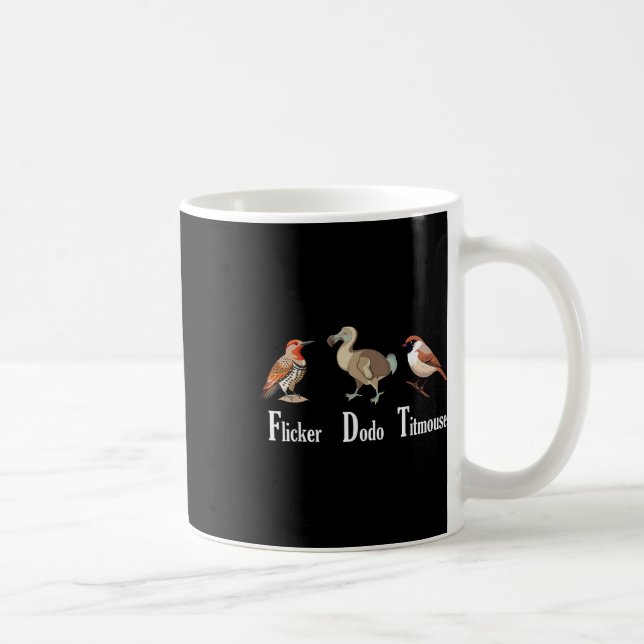 Flicker Dodo Titmus Funny Kaffemugg (Höger)