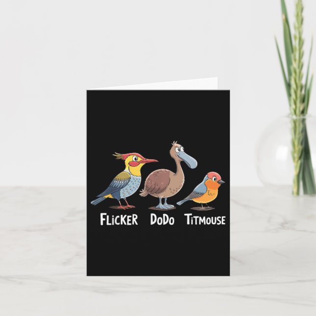 Flicker Dodo Titmus Funny Kort (Framsida)