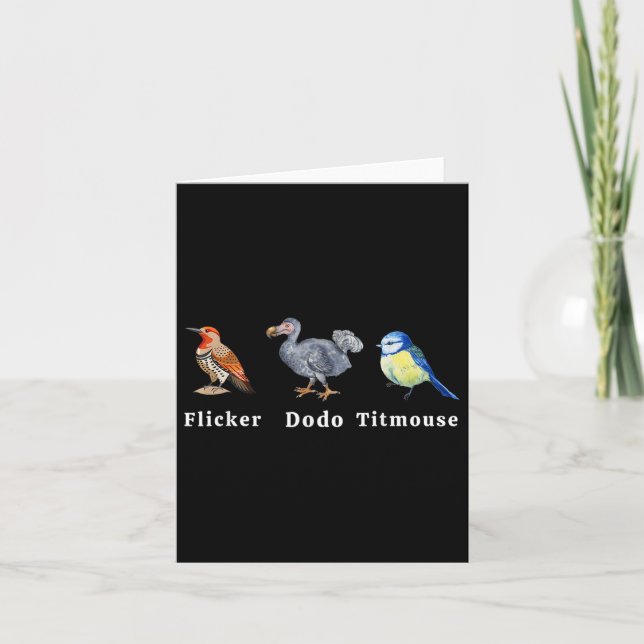 Flicker Dodo Titmus Kort (Framsida)