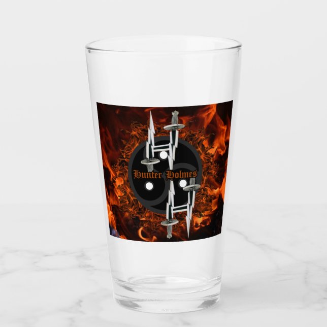 Flicker & Flame - Hunter Holmes Pint/Shaker Glass Glaskopp (Framsida)