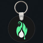Flickerfluid™ / Fat Bat Double-Sided Keychain Nyckelring<br><div class="desc">The Boneyard is close at hand with the Flickerfluid™ Fat Bat Key Fob! Featuring the official Flickerfluid™ logo on one side and The Belfry's gloriously chubby bat mascot on the other, this durable, waterproof keychain is perfect for Bella's B-Movie Boneyard fans! Whether you're locking up the crypt or heading to...</div>