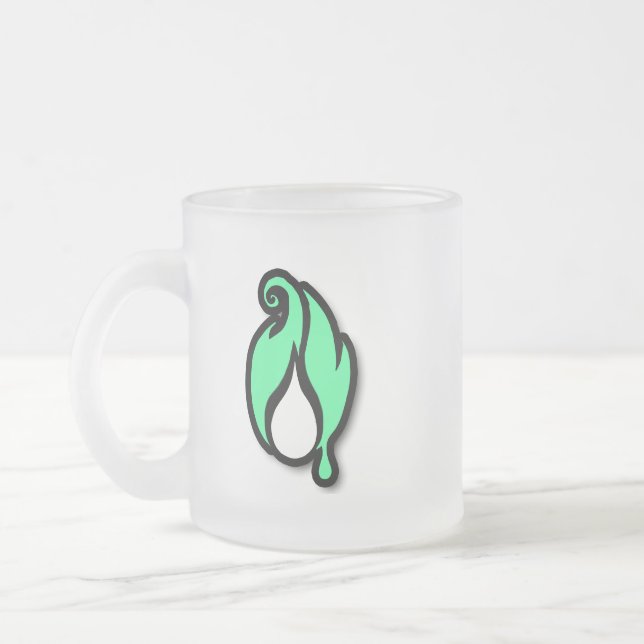 Flickerfluid™ Frosted Mug Frostad Glasmugg (Vänster)