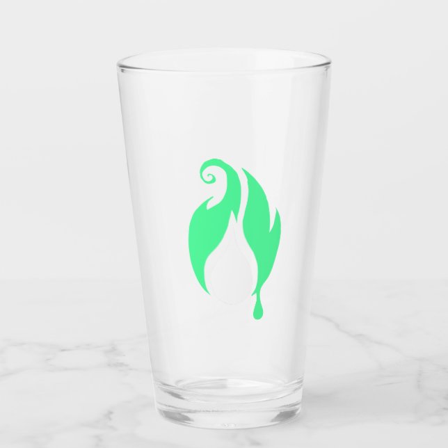 Flickerfluid™ Glass Tumbler Glaskopp (Framsida)