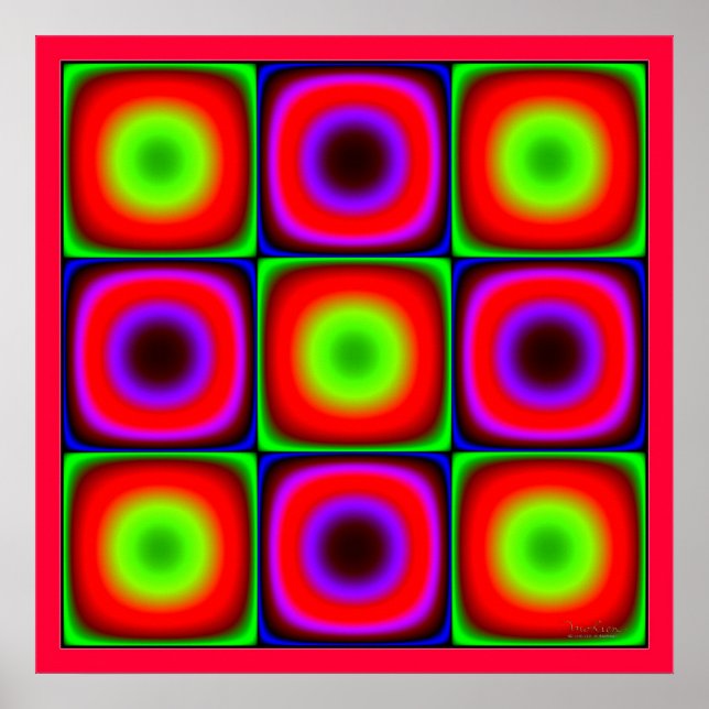 Flickering Färg Combination Poster (Framsidan)