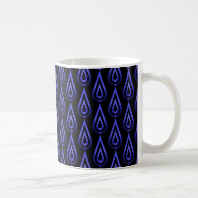 Flickering Flames Mugg, Electric Blue Kaffemugg (Höger)