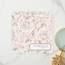 Flickermuse Flat tackkort Tack Kort