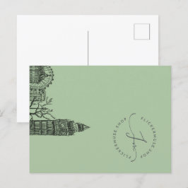 Flickermuse London Färg Tone Sketch Postcard Vykort