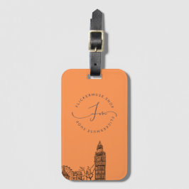 Flickermuse Luggage Tag (Orange) Bagagebricka