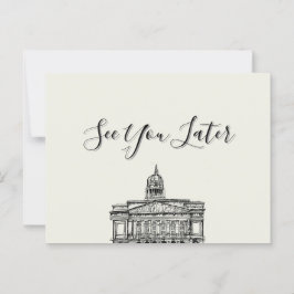 Flickermuse Nottingham Mocha Mousse Tone Sketch Vykort