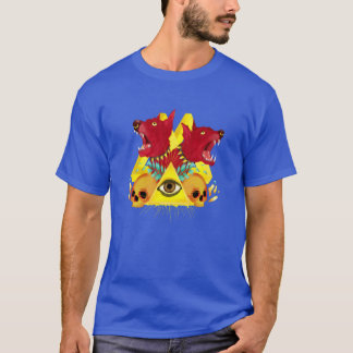 Flickfamiljen Hund Illuminati T Shirt