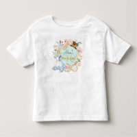 Flickfödelsedag Alice i Wonderland Småbarn T-shirt