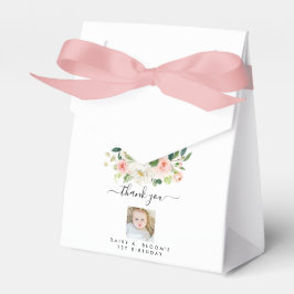 Flickfoto 1:a födelsedag presentaskar