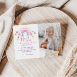 Flickfoto på födelsedagsinbjudan Regnbåge Kids Inbjudningar<br><div class="desc">Mall för inbjudan att skicka ett digitalt foto på födelsedagen är perfekt för flickans födelsedagsfest. Inbjudan är fullt av roligt och söt design inslag som Princess,  regnbåge och guld stjärnor pastel färg. Barns födelsedag är speciellt,  och inbjudan kan bidra till att göra en minnesvärd födelsedagsfest.</div>