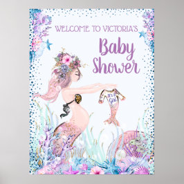 Flickhajar Bebis Shower Skyltar