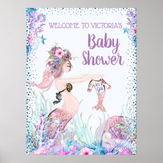 Flickhajar Bebis Shower Skyltar