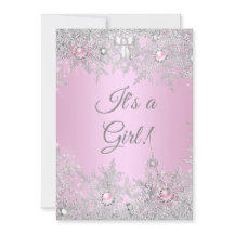 Flickig babyfirande Pink VinterVärld