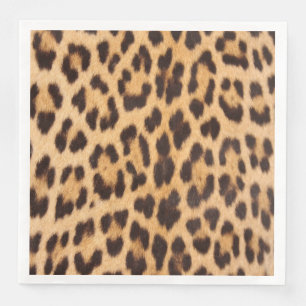 flickig chic vild safari-fest leopardmönster pappersservett