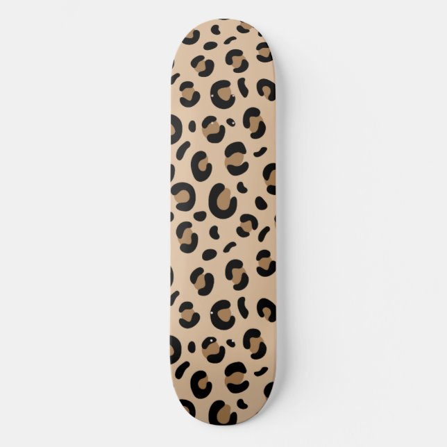 Flickig estetisk djurprint mini skateboard bräda 18,5 cm (Framsida)