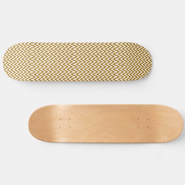 Flickig gul våg mini skateboard bräda 18,5 cm (Horz)