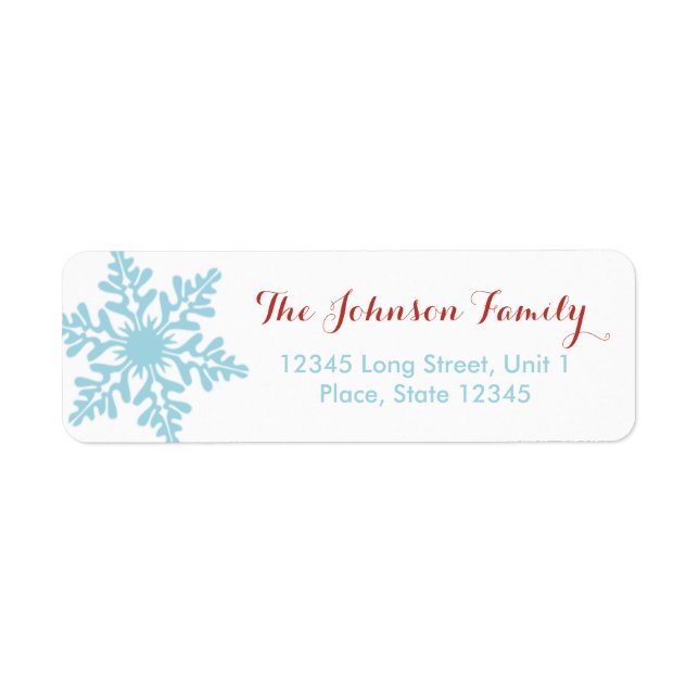 Flickig Jul Tomte - Adressetiketter Returadress Etikett (Framsidan)