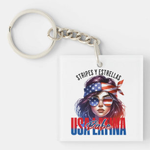 Flickig latina Fjärde juli självständighetsdagsko