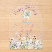 Flickig Pastell Vildblomma Satin Coquette