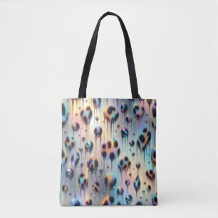 Flickig Posh Leopardtryck Opal-Totebag Tygkasse