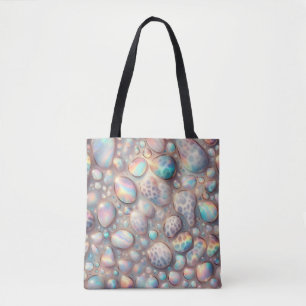 Flickig Posh Leopardtryck Opal-Totebag Tygkasse