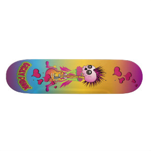 Flickig punkrockskate mini skateboard bräda 18,5 cm