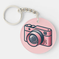 Flickig Rosa & Grå Kamera Fotografering Personligg