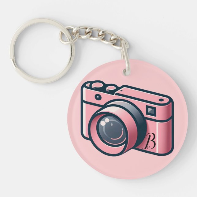 Flickig Rosa & Grå Kamera Fotografering Personligg (Framsidan)