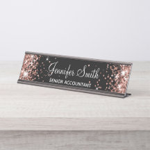 Flickigt falskt rosa guld glitter svart