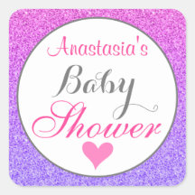 Flickigt & Glamourös Ombre Lila Rosa Glitter Babyf