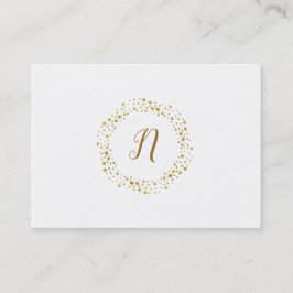 Flickigt guld glitterprickar Modern minimalistisk  Visitkort