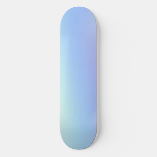 Flickigt himmelsblått mini skateboard bräda 18,5 cm (Framsida)