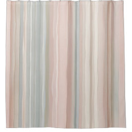 Flickigt mjuk rosa och mint Modern kuststripe