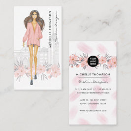 Flickigt New York-modedesigner Visitkort