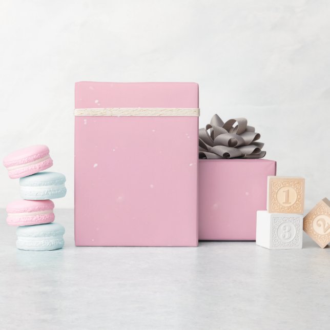 Flickigt Rosa Feminint Mjukt Glitter Ombre Presentpapper (Baby Shower)