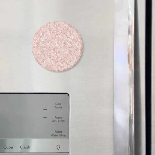 Flickigt rosa glitter födelsedag magnet (In Situ (Fridge))